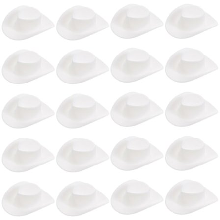 20 stk. Mini Cowboyhatter Miniatyr Westernhatter Leke Late Som Dukke Party Tilbehør