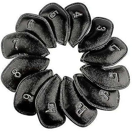 12 stk. Læder Golf Jern Hoveddæksler Sæt Hoveddæksler Passer Alle Mærker Callaway