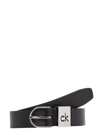 Calvin Klein Ck Loop Thin Round Buckle 2.5 - Black - 85