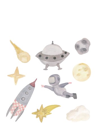 That's Mine Wallstickers Spacetime - Multi/patterned - ONE SIZE