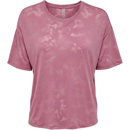 Only Pekin burnout ss tee , Roze , Dames , Maat: M T-shirts