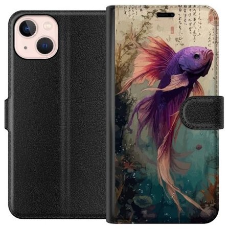 Kompatibelt Plånboksfodral till Apple Apple iPhone 13 mini Asiatisk Fisk Koi Japan Akvarium