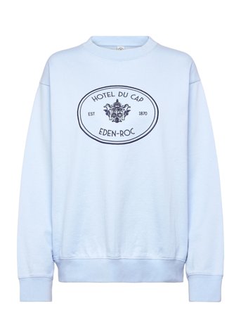 Sporty & Rich Eden Crest Embroidered Crewneck - Blue - XS