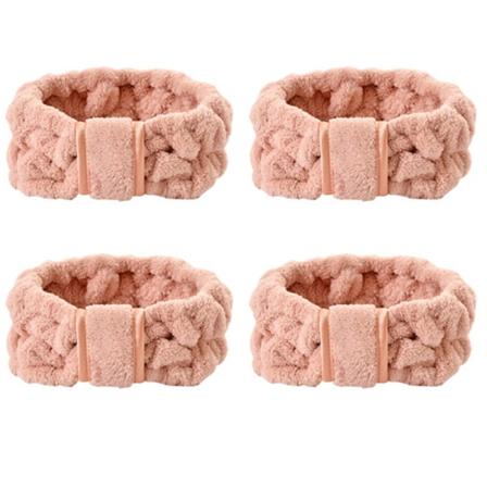 4-pakning Mikrofiber Hodebånd Spa Ansiktsbånd Sminke Hodebånd