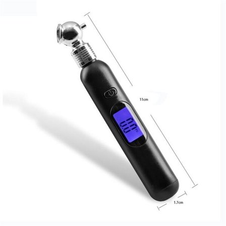 Dæktrykksmåler med LCD-display – bil, cykel og motorcykel