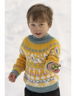 Tröja Påskestemning Gul