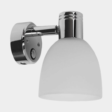 Lámpara de lectura Casolux Martha, acero inoxidable, LED, 10 - 30 V, 1.5 W, con puerto USB + función de atenuación