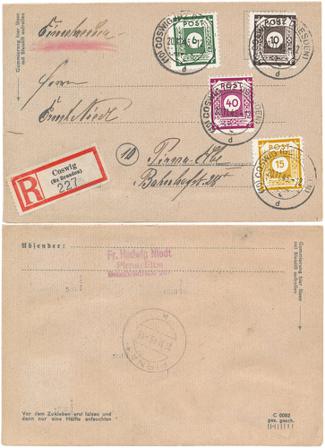 Tyskland Zoner 1945 - MICHEL 43, 45, 47, 50 DIII - Stemplet