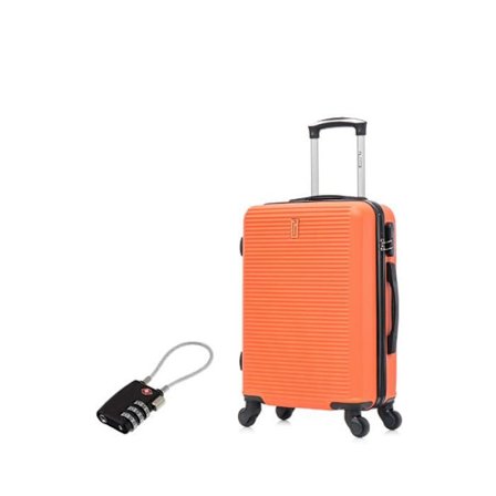 Kabinet Kuffert 55x35x25cm | CELIMS Weekend Kuffert | ABS | Lås | 4 Hjul 360 | Orange