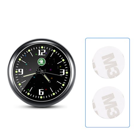 Billad Luminous Elektronisk Ur Quartz Ur Dekorativt Ur (Skoda) To-pak