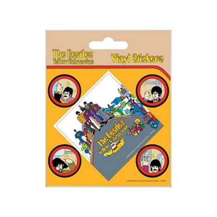 The Beatles Yellow Submarine Vinyl Stickers (5-pack) En Storlek