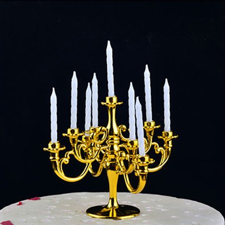 1Set stearinlys og lysestake bursdagskake lysestaker