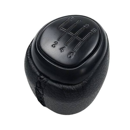 Lær Girspakknapp Gamasjebeskyttelse Kompatibel med SAAB 9-3 2003-2012 Biltilbehør 6 Speed Black