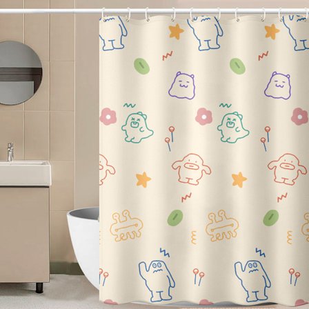 Duschdraperi, duschrumsdraperi, vattentätt duschrumsdraperi mot insyn - stil 45 2025:e