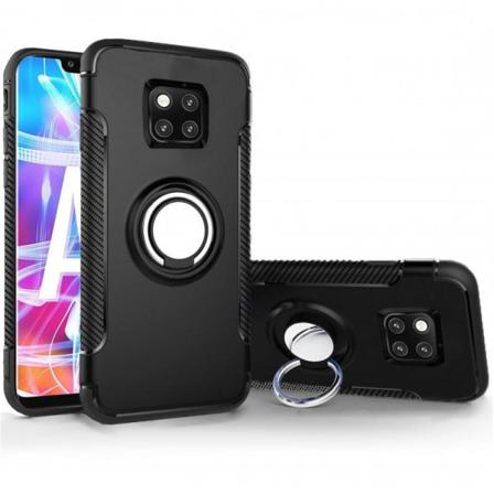 Mate 20 Pro Praktisk Stöttåligt Skal Med Ringhållare V2 Lya-l29 Svart