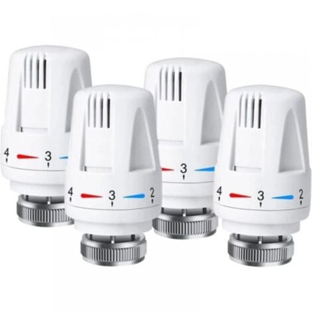 Termostatisk ventil, M30 X 1.5 Termostat Termostatisk ventil Värmesystem Temperaturkontroll för hemkontor etc, 4 st