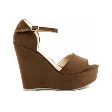Made in Italia Wedges Beniamina , Bruin , Dames , Maat: 39 EU Sleehakken