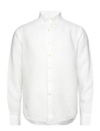 Reg Fit Bd Signature Linen Designers Shirts Casual White Oscar Jacobson