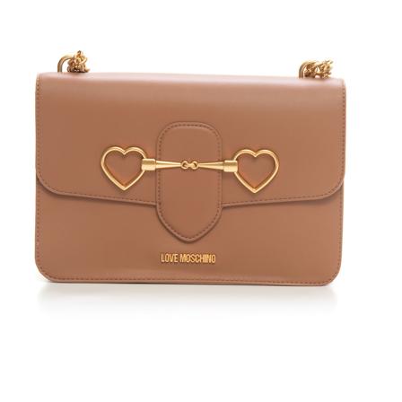 Love Moschino Medium rectangular Tas , Beige , Dames , Maat: ONE Size