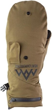 Heat Experience Heated Hunt Pullover Mittens Unisex lämpökintaat metsästykseen, maastonvihreä