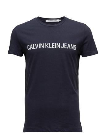 Core Institutional Logo Slim Tee T-shirt Blå Calvin Klein Jeans