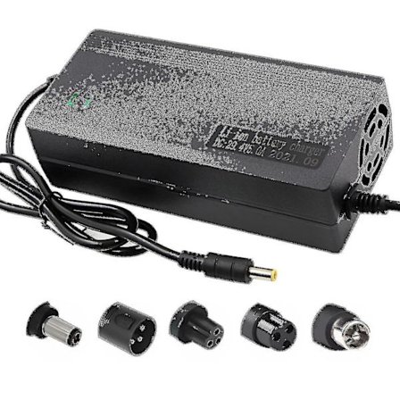 29.4v 42v 54.6v 58.8v 67.2v 84v 96.6v Li-ion Batteri Multifunksjonslader 2a 5a Med Kjølevifte 24v 36v 48v 51v 60v 72vDC Plugg Europeisk Standard