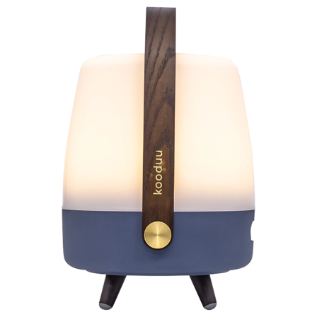 Kooduu Lite-up Play Mini OceanBlue oppladbar lampe med JBL-høyttaler