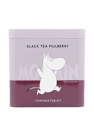Teministeriet Moomin Black Tea Mulberry Tin Kaffe, te & dryck Lila 100gram