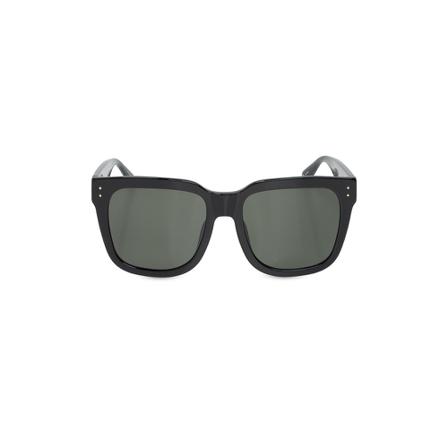 Linda Farrow, Logo-embossed sunglasses Zwart, Dames, Maat:ONE Size