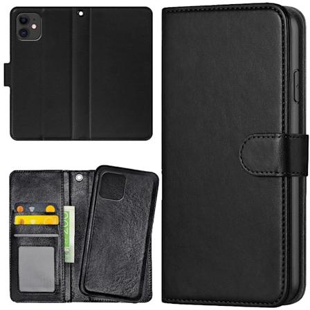 iPhone 12 Mini - Lompakkokotelo/Kuoret Musta Black