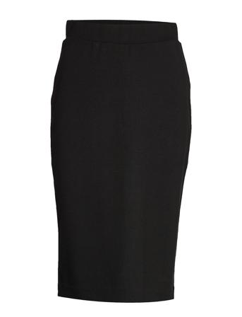 Slfshelly Mw Pencilkirt Knälång Kjol Svart Selected Femme