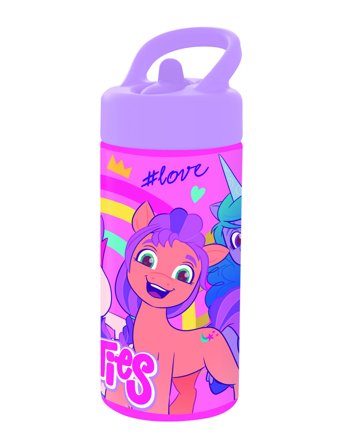 My Little Pony, Vandflaske Med Sugerør Pink Euromic