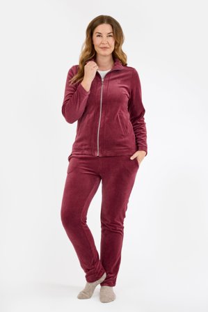 BRANDTEX - Joggingsæt - Bordeaux - Velour