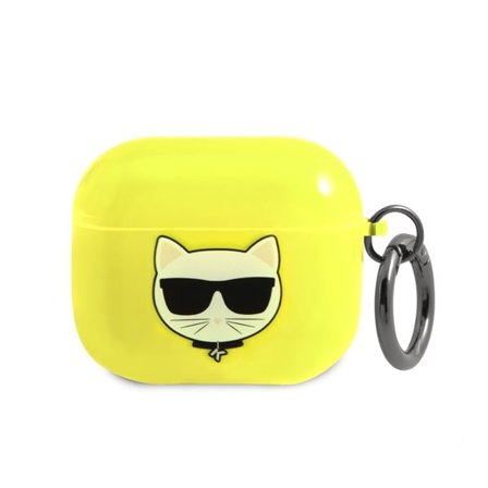 Karl Lagerfeld Choupette-etui til AirPods 3 - Gul