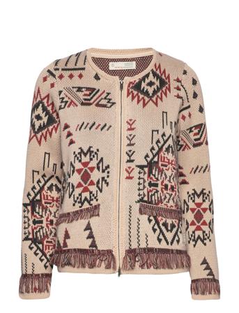 Stephanie Cardigan Strikkegenser Cardigan Multi/mønstret ODD MOLLY