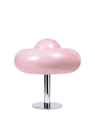 MANO ATELIER Bordslampa i glas BUBBLES Belysning Rosa ONESIZE