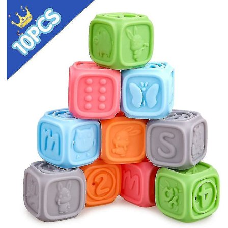 Babyleksaker från 0 3 6 12 månader, mjuka babybyggklossar för småbarn, leksaker för barn pedagogiska baby