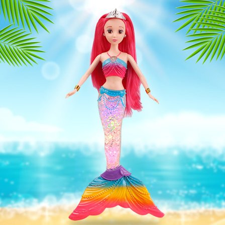 En del (Type A) fargerik lys musikk havfrue leketøy prinsesse dol