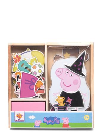 Peppa Pig Mag. Dress Puzzle Toys Puzzles And Games Pegged Puzzles Monivärinen/Kuvioitu Gurli Gris