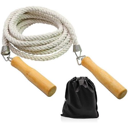 Sjippetov, 4,9 m-7 m-9,8 m Langt Sjippetov Med Træhåndtag Til Børn Og Voksne, Bedste Hold Gruppe Double Dutch Sjippetov Til Skolesport Og[HK]