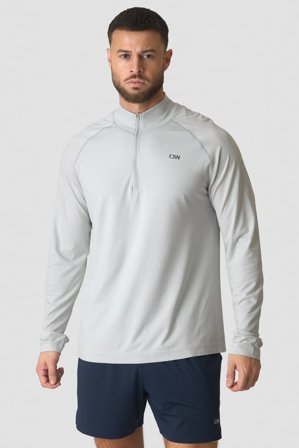 Stride 1/4 Longsleeve White Snow