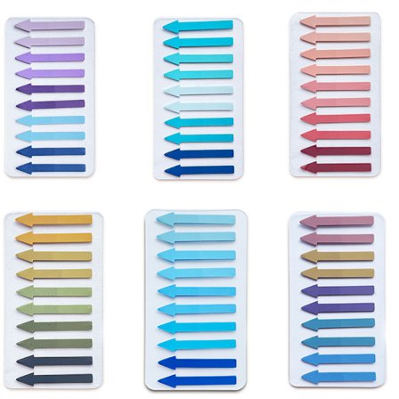 Transparenta Sidmarkörer, 200-pack