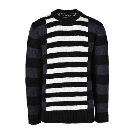 Les Hommes, Round-neck Knitwear Zwart, Heren, Maat:M