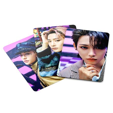 55 stk/sett Kpop Stray Kids Lomo-kort Nytt album The Sound Photo Black one size