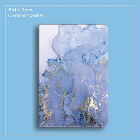 Stilrent Skal för iPad Air 11" Air6 Blå Guld Marmor