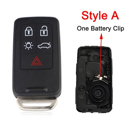 Nøglehus til Volvo S60 S60L XC60 S80L V60 V40 Fob Blankt Etui Dæksel Nøglefri Go 5/6 Knapper Udskiftning Smart Bil Fjernbetjening