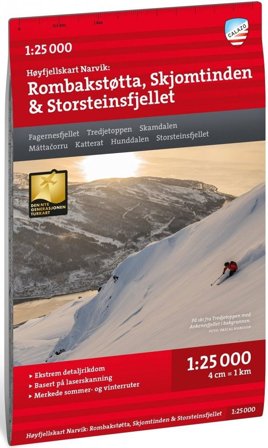 Calazo Høyfjellskart Narvik 1:25 000