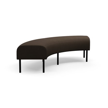 Modulsofa VARIETY, 90° Ecke, Stoff Blues CSII, dunkelbraun