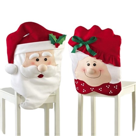 Julstolsöverdrag Set om 2 för Matstolar