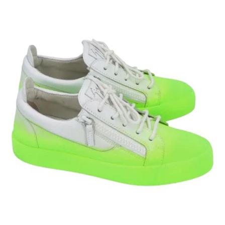 Giuseppe Zanotti Pre-owned, Pre-owned Leather sneakers Wit, Heren, Maat:42 EU